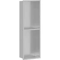 Syfax Nichos de Ducha Plateado 60 x 20 x 9,5 cm Acero inoxidable