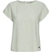 Oxmo Blusa 'ARNORA' gris plateado / verde