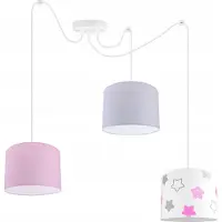 Light11 HOME Lámpara colgante para niños, estilo LOFT, con pantalla de tela