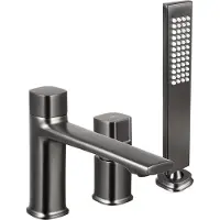 Laveo Tores: Grifo para bañera, modelo de tres orificios, monomando, grifo de pie