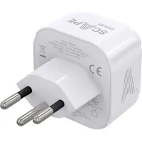 Scape Travel Cargador De Pared De Viaje Suizo Shuko