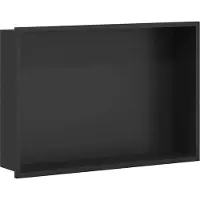 Syfax Nichos de Ducha Negro 45 x 30 x 9,5 cm Acero inoxidable