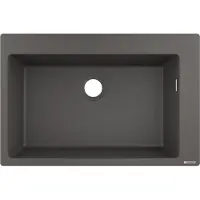Hansgrohe Fregadero empotrable, modelo 43313290, S510-F660, color gris piedra, 660 mm, S510-F660 SG