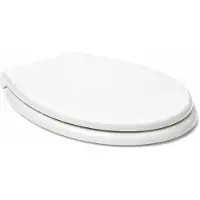 Siko SAR BABYNEW: Asiento de inodoro familiar con asiento para niños y sistema de cierre suave, color blanco