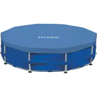 Intex 128030: Lona de protección para piscina de estructura, diámetro 305 cm, con un excedente de 25 cm