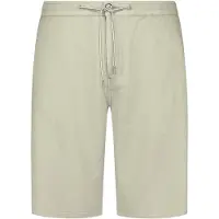 No-excess Short Chino With Linen Garment Dyed Taupe Talla: XXXL | Pantalones Cortos Outlet | Hombre | Blanco