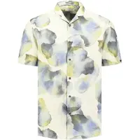 No-excess Shirt Short Sleeve Revers Collar Allover Printed With Linen Talla: XXL | Camisas Casuales Outlet | Hombre | Blanco