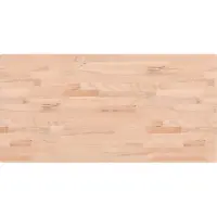 Syfax Encimera de baño madera maciza de haya 100x50x2,5 cm