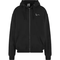 Karl kani Sudadera con cremallera negro / blanco