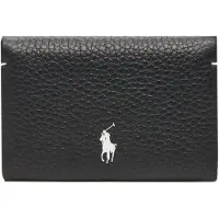 Ralph Lauren para mujer. 427949873014 Tarjetero de piel Polo Play negro (OSFA), Casual, outlet 2026.
