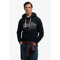 Superdry para hombre. M2014606A Sudadera Vl Classic marino (M), Casual, Algodón, outlet 2026.