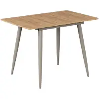 Vicco Mesa de comedor Beaver Roble dorado/Gris 80-110 x 70 cm Extensible, Model 58465