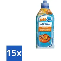 OEM Producto líquido para reducir el pH, ideal para piscinas y spas - 1 litro - Formato grande - 15 unidades