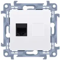 Kontakt-Simon Toma Ordenador Simon 10 Rj45 Simple Cat 5e Blanco