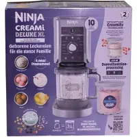 Ninja CREAMi Deluxe, 10 funciones (2 tarrinas) en Gris y negro | NC502EU | de SharkNinja