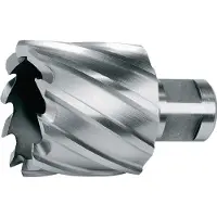 RUKO Broca , diámetro 27 mm, acero HSS-Co, longitud 30 mm, con cono Weldon - 108227E