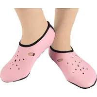 Gistuch Calcetines antideslizantes para buceo, ideales para nadar, hacer snorkel y practicar deportes acuáticos. Para hombres y mujeres. Color rosa. Talla S (longitud interior: 22,5 cm)