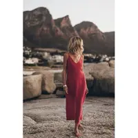 Mikuta The Pink Long Cupro Slip Dress Pink Talla: S | Vestidos Midi Outlet | Mujer | Rosa