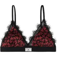 Mikuta The Red Hearts Crinkle Bralette Red Talla: M | Brasieres Outlet | Mujer | Rojo