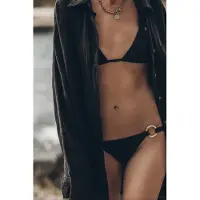Mikuta The Black Bikini Bottom Black Talla: M | Bikinis Outlet | Mujer | Negro