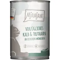 MjAMjAM Comida húmeda - Lata Adult Cat - Ternera con pavo - 6 x 400 g