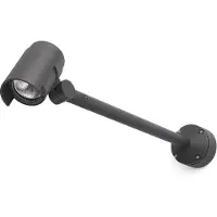 Faro 70157, iluminación de pared para exteriores, gris oscuro, aluminio, IP65, Clase I, 15 W
