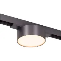Lucide Premium LINIAL FIXT - Sistema de iluminación lineal de 1 circuito / Iluminación inteligente para riel - Inteligente - Riel de 48V - 1xLED - Champagne – acabado satinado gunmetal, 7 cm, 6W
