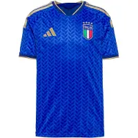 Adidas Camiseta de fútbol 'Italy 26 Home' beige / azul / azul oscuro