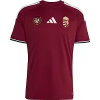 Adidas Camiseta de fútbol 'Hungary 26 Home' amarillo oscuro / rojo / blanco