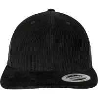 Flexfit Gorra 'Corduroy Retro Trucker' negro