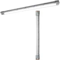 Osram Lámpara LED para ambientes húmedos, modelo Submarine, con cableado interno, de 120 cm, color gris, protección IP65, ideal para garajes y sótanos