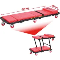 Ks Tools Banco de trabajo 2 en 1 y asiento plegable