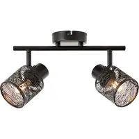 Eglo Aplique de pared de 2 luces Passa, redondo, blanco