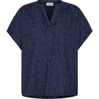 Fransa Blusa 'FRLaya' marino / blanco