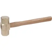 Ks Tools Martillo de minero BRONZEplus, 1500 g, con mango de nogal americano (963.2081)