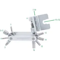 Contec CT MULTITOOL TFR-STRIKER, 16 funciones, color plateado
