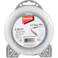 Makita Hilo de corte , redondo, de aproximadamente 1,3 mm de diámetro y 15 metros de longitud