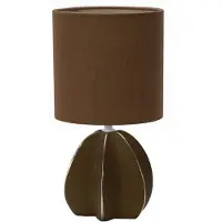 Luxus Europe - Lámpara de mesa Brussels marrón - Lámpara de mesa de diseño cerámico para interiores