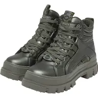 Buffalo Botines con cordones 'Aspha' verde oscuro