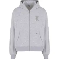 Karl kani Sudadera con cremallera gris