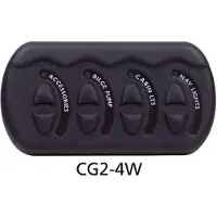 Bep Marine Dc Generación De Contorno Ii 6xon-off 3 Fusibles Control De Interruptor Eléctrico