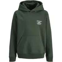 Jack & jones Junior Sudadera 'Niagara' verde oscuro / blanco