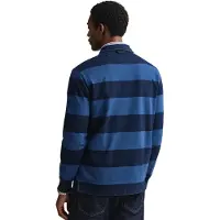 Gant para hombre. 2013069 Polo Rugger Indigo marino (XL), Casual, Algodón, Manga larga, outlet 2026.