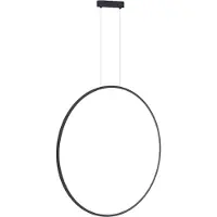 Milagro Lighting Lámpara colgante para baño, color negro, modelo Saturno LED, 46W, marca