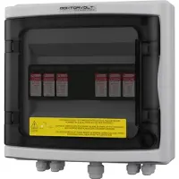 Doktorvolt Caja de conexión solar para sistemas fotovoltaicos, DC 1000V, 2 conectores Phoenix T2 para 2 cadenas, marca PG , modelo 4432