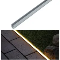 Paulmann Plug & Shine: Tira de LED con perfil de aluminio, luz blanca cálida, sistema enchufable
