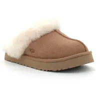 Ugg Sandalias 'DISQUETTE' marrón claro / blanco lana