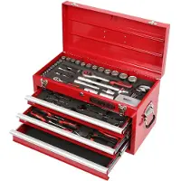 Ks Tools 911.0100, acero cromo-vanadio, 19,8 kg, 100 herramientas