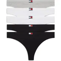 Tommy Hilfiger Underwear Tanga gris moteado / negro / blanco