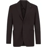 We fashion Chaqueta tipo saco para negocios marrón oscuro